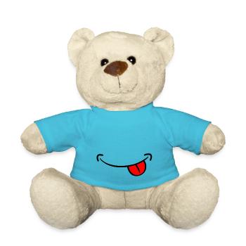 Sourire farceur - Nounours - bleu outremer - Devant
