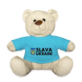 Slava ukraini - Teddy Bear - atoll blue - Front