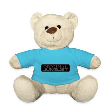 Original Junglist Drum and Bass DnB 90s Dark Remix - Teddy - Atollblau - Vorne