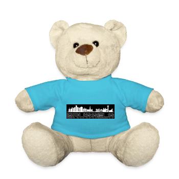 Brussels - mit Skyline - Teddy - Atollblau - Vorne