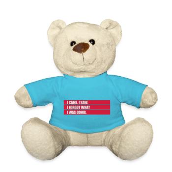 I came saw forget - Teddy Bear - atoll blue - Front