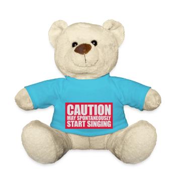 may spontaneously start singing - Teddy - Atollblau - Vorne