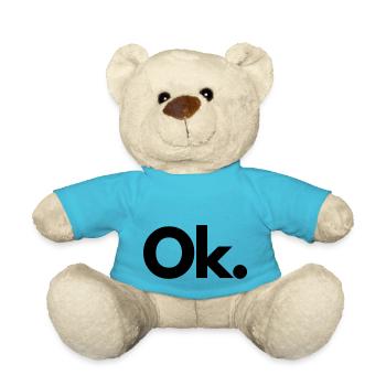 OK. - Teddy Bear - atoll blue - Front
