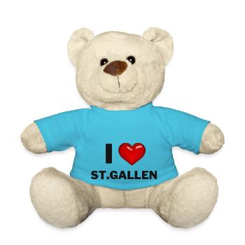 J’aime Saint-Gall - Nounours - bleu outremer - Devant