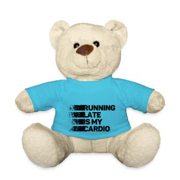 Courir en retard, c’est mon cardio - Nounours - bleu outremer - Devant
