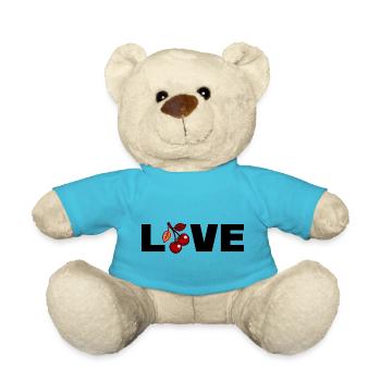 Love cerises - Nounours - bleu outremer - Devant
