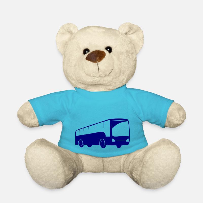 Bus Bus Driving - Teddy Bear - atoll blue