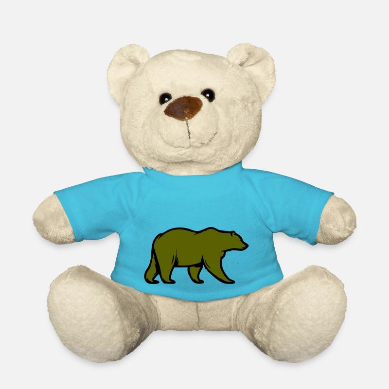 bär - Teddy - Atollblau