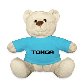 Tonga Logo - Pacific - Polynesien - Südsee - Teddy - Atollblau - Vorne