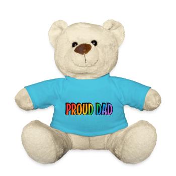 Stolzer Vater LGBTQ Stolz Eltern - Teddy - Atollblau - Vorne