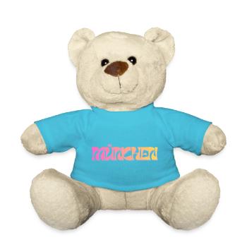 Muenchen_Schriftzug Bavière - Nounours - bleu outremer - Devant
