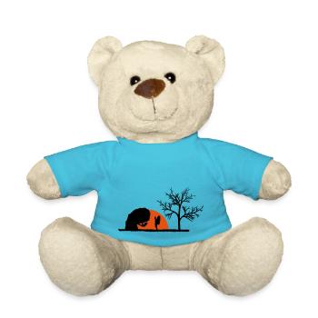 Boulderer im Sonnenuntergang - Teddy - Atollblau - Vorne