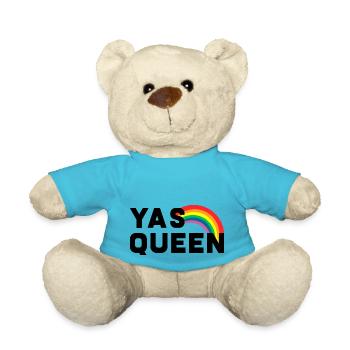 Yas Queen LGBT Pride Gay Love Pride Rainbow - Nounours - bleu outremer - Devant