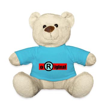 Original 1- Be original- unique - Teddy Bear - atoll blue - Front