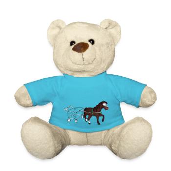 Shopping Pony - Teddy Bear - atoll blue - Front