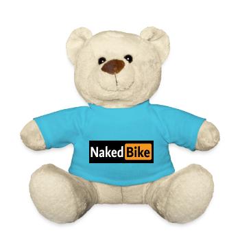 Naked Bike Logo - Teddy Bear - atoll blue - Front