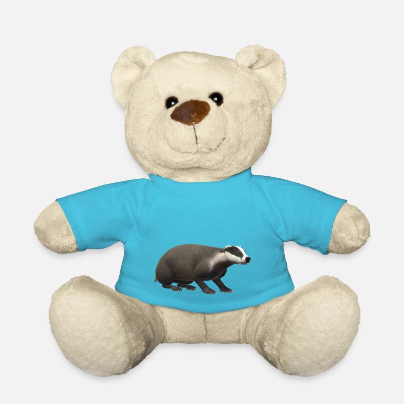 3D Dachs - Teddy - Atollblau