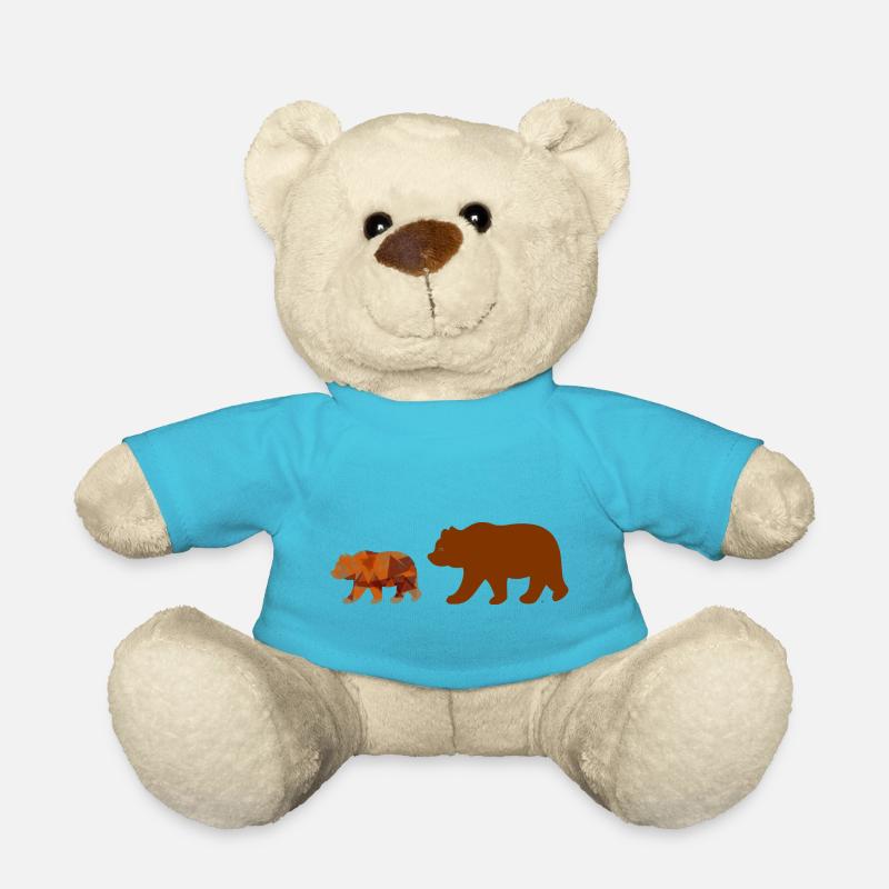 Bear walking - Teddy Bear - atoll blue