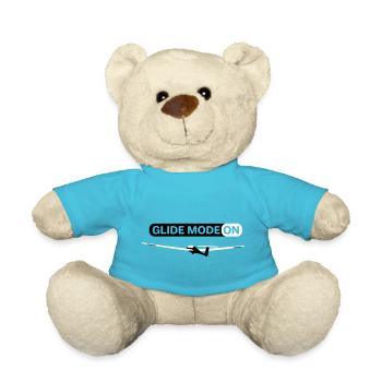 Glider Gliding Glider Glider Pilot Pilot - Teddy Bear - atoll blue - Front