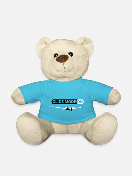 Glider Gliding Glider Glider Pilot Pilot - Teddy Bear - atoll blue