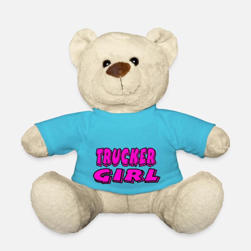 Trucker Girl - Teddy Bear - atoll blue