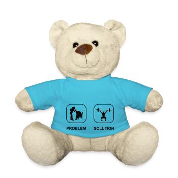 Fitness Bodybuilder Muscle Strength Training Athlètes - Nounours - bleu outremer - Devant