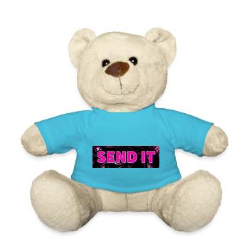 SEND IT Boxlogo - Teddy - Atollblau - Vorne