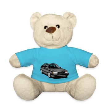 Kombifreund // Oldtimer // Illustration - Teddy - Atollblau - Vorne