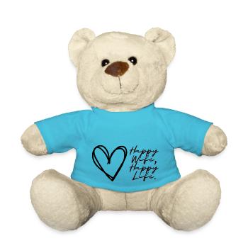 Femme heureuse Vie heureuse - Nounours - bleu outremer - Devant