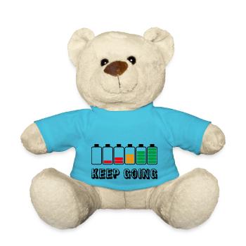 keep going - Teddy Bear - atoll blue - Front