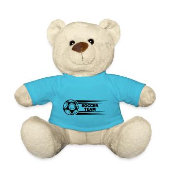 Fußball Soccer - Teddy - Atollblau - Vorne