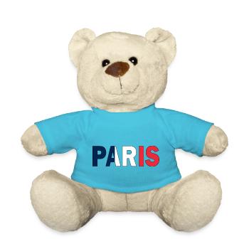 Paris in Nationalfarben - Teddy - Atollblau - Vorne