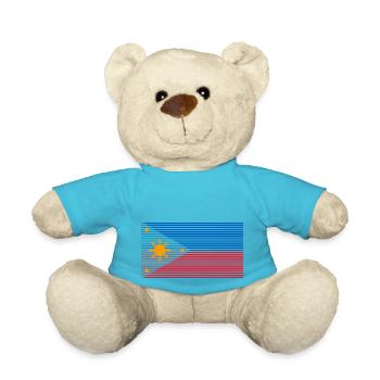 Philippines drapeau philippin fierté je cadeau - Nounours - bleu outremer - Devant