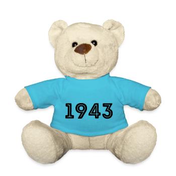 Année de naissance sport 1943 - Nounours - bleu outremer - Devant