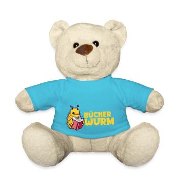 Bücherwurm - Teddy - Atollblau - Vorne