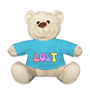 Lost Modern Typography Cool Art Studio Brand Logo - Teddy - Atollblau - Vorne