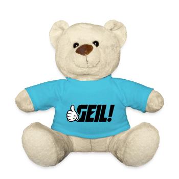 Geil Spruch - Teddy - Atollblau - Vorne