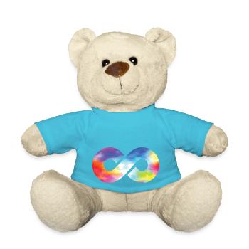 Infinity Infinity Symbol Friendship Love - Teddy Bear - atoll blue - Front