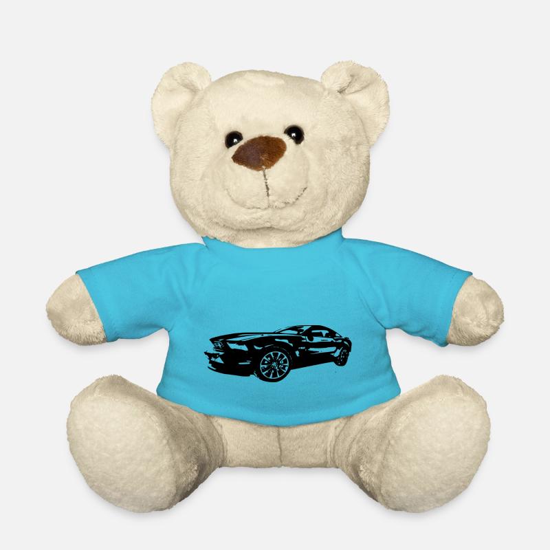 voiture - Nounours - bleu outremer