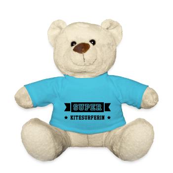 Kitesurf Kitesurfer Kite Kitesurfen Surf Surfer - Teddy - Atollblau - Vorne