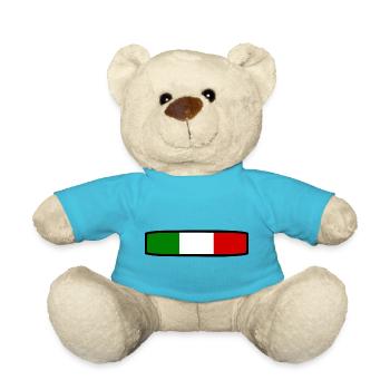 Italy flag - Teddy Bear - atoll blue - Front