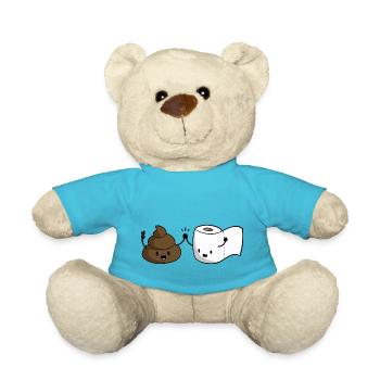BFF gift best friends cool girlfriends - Teddy Bear - atoll blue - Front