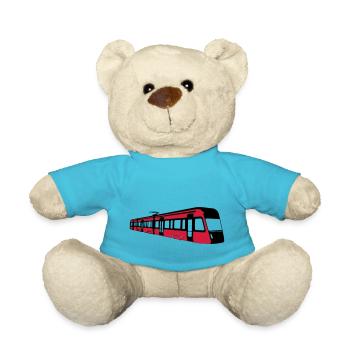 Tampere tram - Teddy Bear - atoll blue - Front