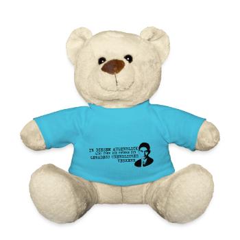 Franz Kafka quote judgment bridge - Teddy Bear - atoll blue - Front