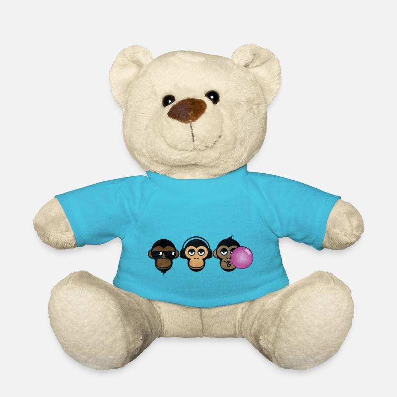 Three Monkey´s - Teddy - Atollblau