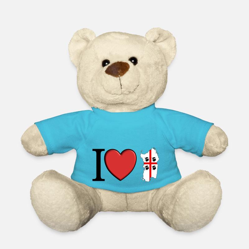 Ich liebe Sardinien - Teddy - Atollblau
