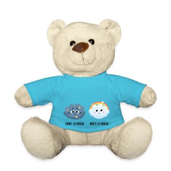 Avant apres la douche - Nounours - bleu outremer - Devant