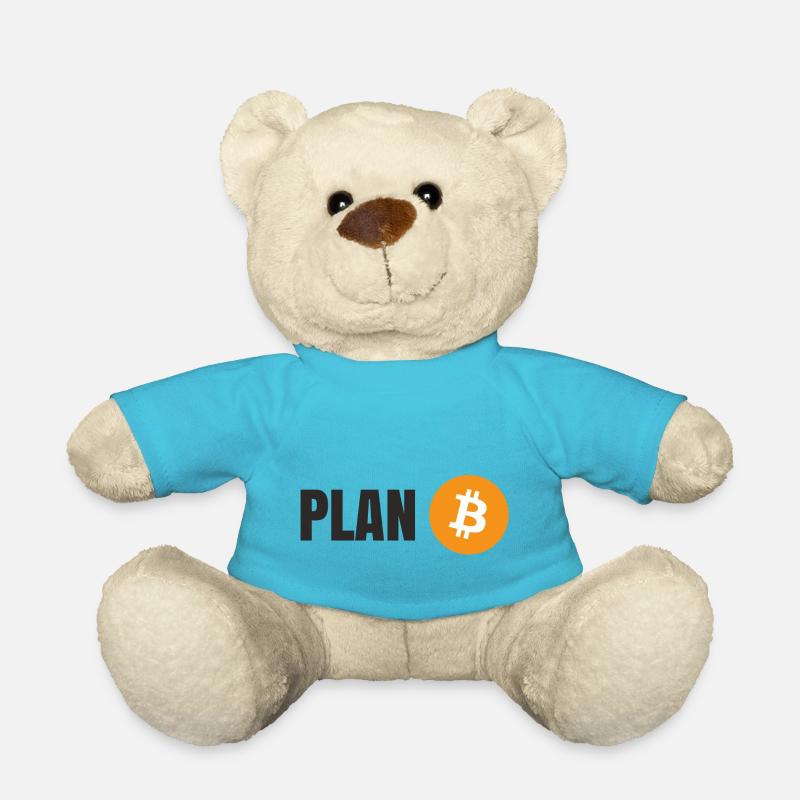 Bitcoin - Plan B - Teddy - Atollblau