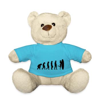 Surferin Surfbrett surfen Evolution Wellenreiten - Teddy - Atollblau - Vorne