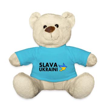 Slava ukraini - Teddy Bear - atoll blue - Front